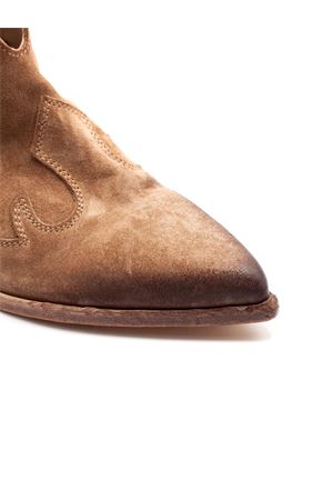 Stivaletto Texano in camoscio beige ELENA IACHI | E4740DUNE